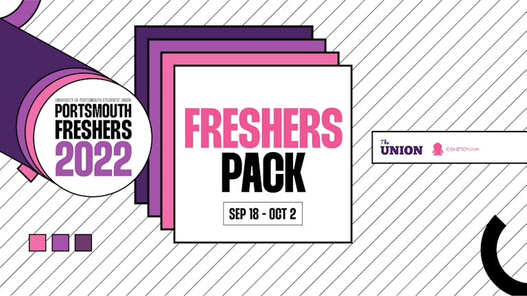 The official University of Portsmouth Students union Freshers ticket pack - Clean Bandit - Bou - Mackey Gee