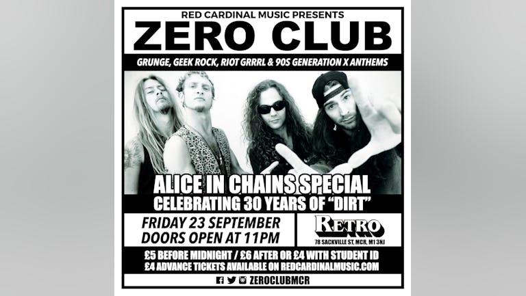 Zero Club / Alice In Chains Special - 30 Years Of Dirt