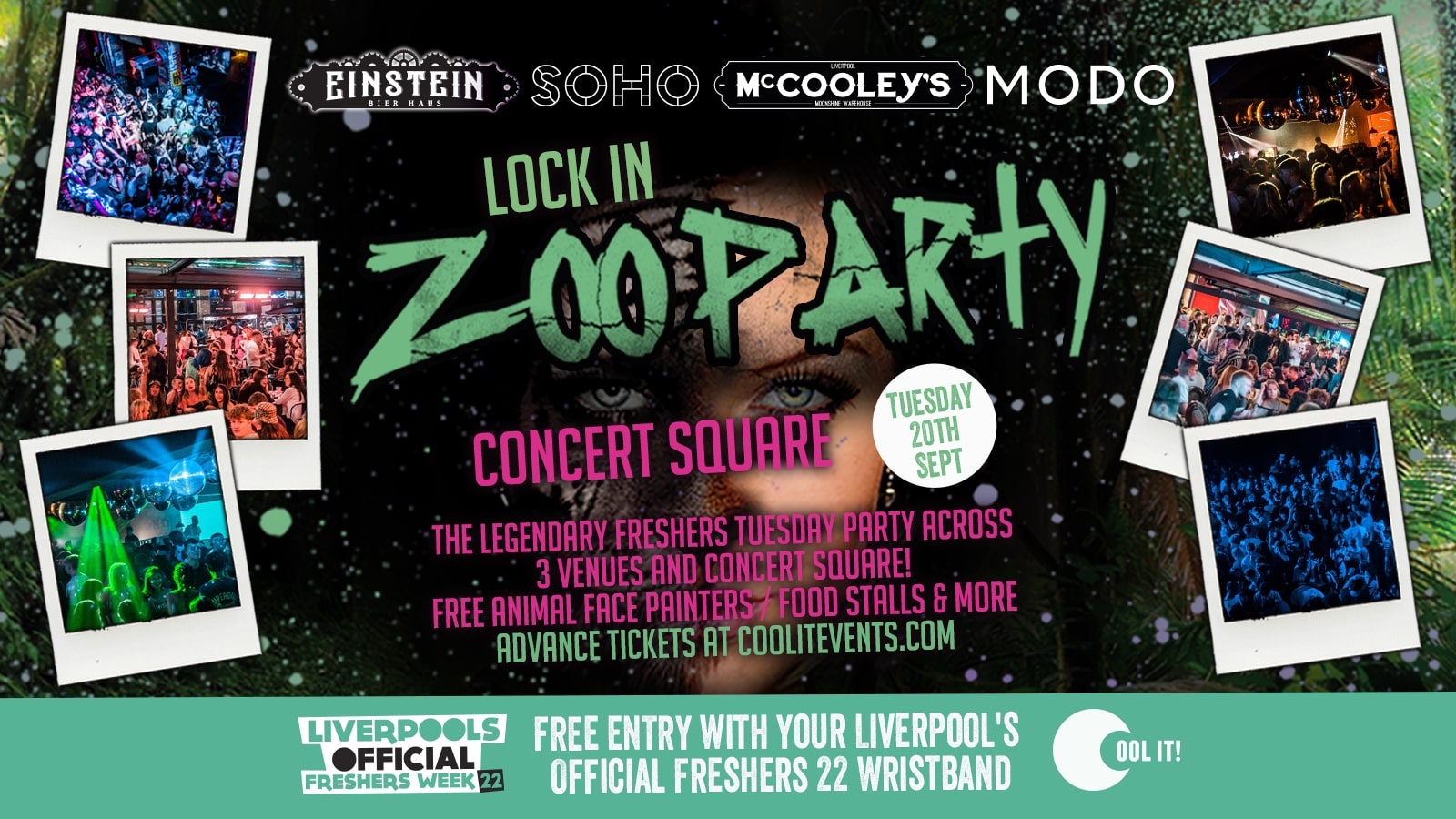 Day 3 – Freshers Lock In Zoo Party Party -FREE ENTRY WITH YOUR OFFICIAL FRESHERS WRISTBAND