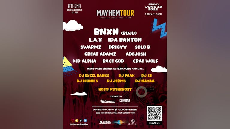 BNXN (Buju) Live @ MayhemTour Leicester
