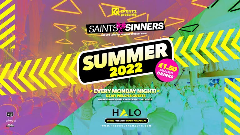 HALO MONDAYS  🔺// Bournemouth’s Biggest Monday night! 🔥 // Summer 2022  ☀️🔊😈