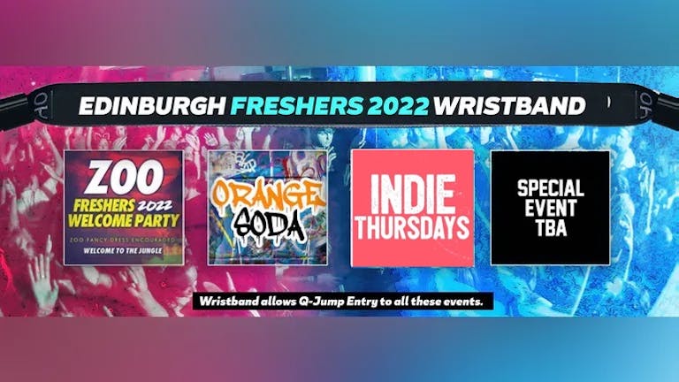 Edinburgh Freshers Invasion 2022 Wristband
