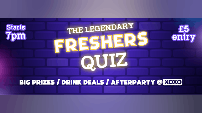 THE LEGENDARY FRESHERS QUIZ 🏆 @ THE GEORGE TAPPS // FRESHERS WEEK 1