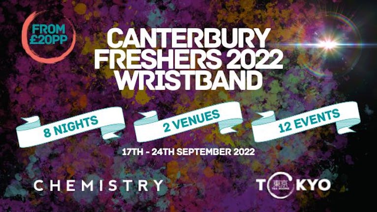 THE OFFICIAL 2022 CANTERBURY FRESHERS WRISTBAND 💥​