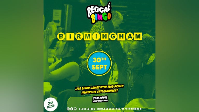 Reggae Bingo Birmingham - Fri 30th Sept