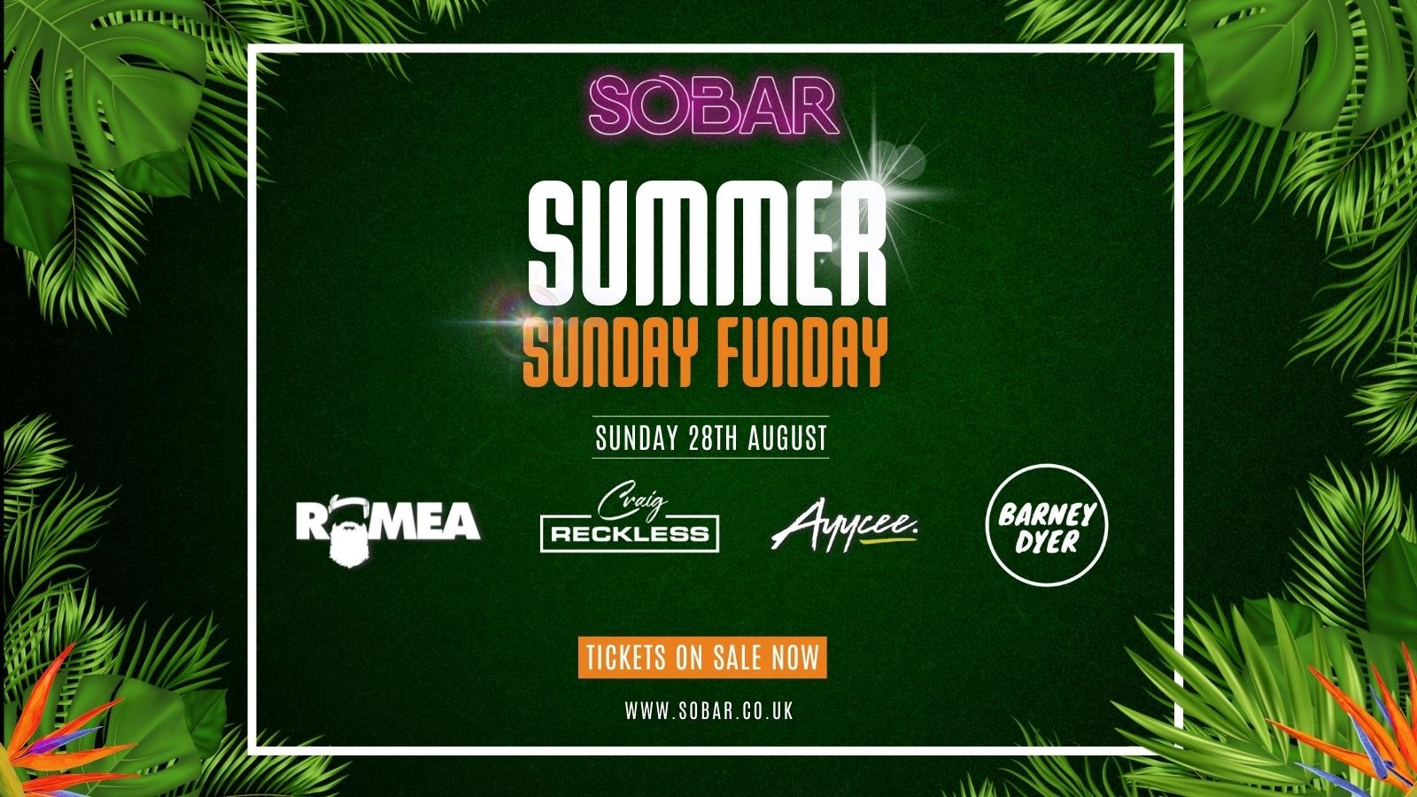 SOBAR Summer Sunday Funday