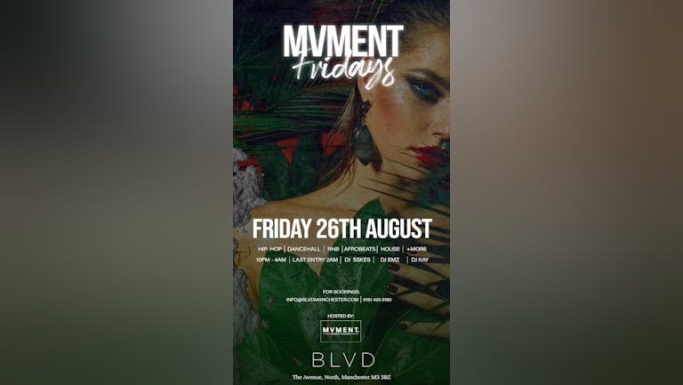 💰💫 #MvmentFridays MANCHESTERS NEWEST AND MOST EXCLUSIVE FRIDAY NIGHT! 💫💰