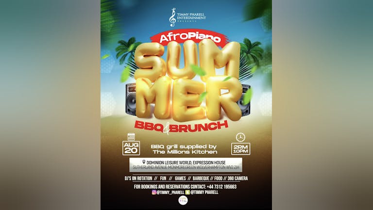 Afro piano summer bbq brunch 