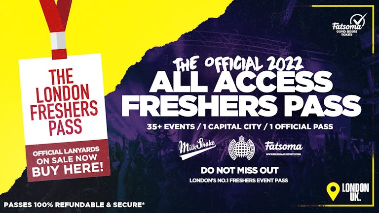 The Official All Access London Freshers Pass 2022 | Lanyards ⚠️  ON SALE NOW! ⚠️ (London's Hottest Selling Freshers Product of 2021)