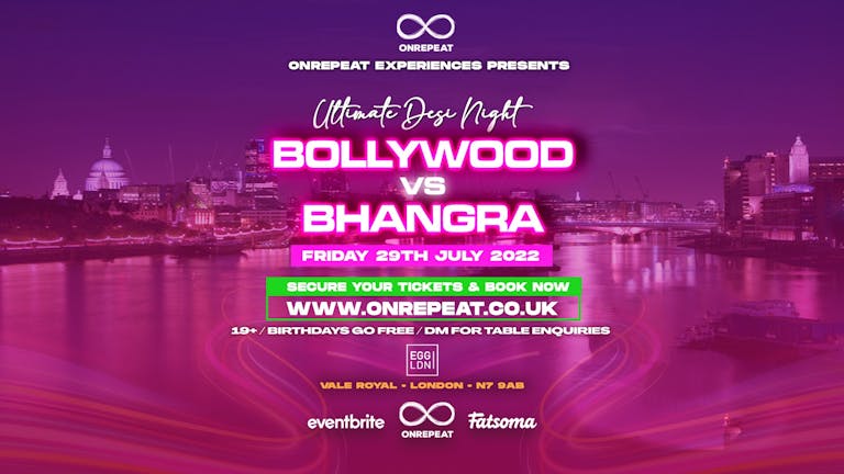 SOLD OUT! 😍The Ultimate Fun Bollywood vs Bhangra 🎶 