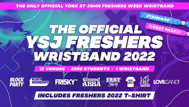 York St John Freshers Week Wristband 2022 (official)