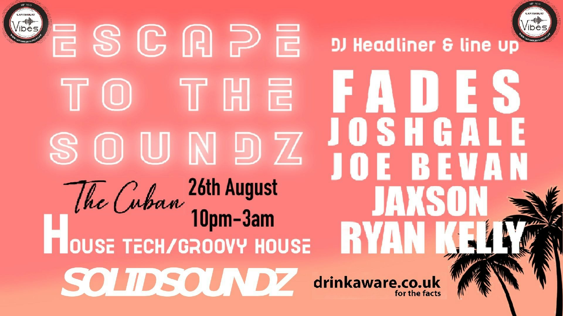Escape to the SOUNDZ – AUGUST BANK HOLIDAY WEEKEND PARTY
