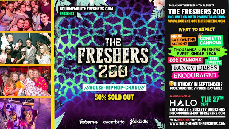 The Freshers Zoo Rave - Bournemouth Freshers 2022 [Week 2 Freshers Event]