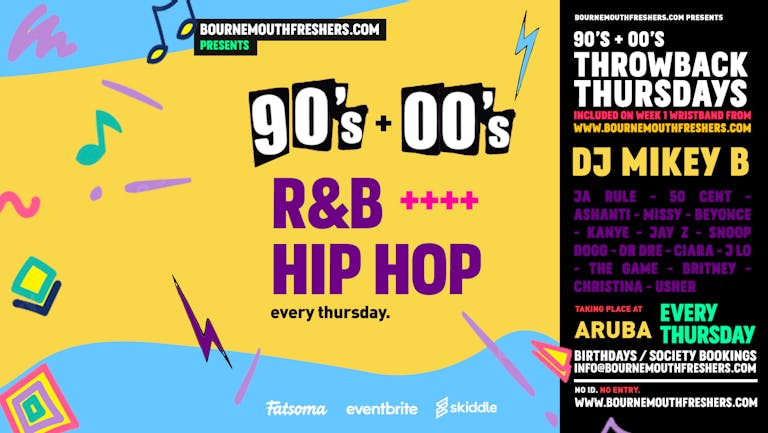 [FREE ENTRY] - R&B + Hip Hop All Night at Aruba | Bournemouth Freshers 2022 [Week 1 Freshers Event]