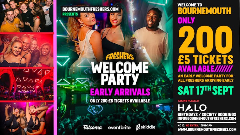 THE FIRST EVENT - Freshers Welcome Rave at Halo - Saturday 17th | Bournemouth Freshers 2022