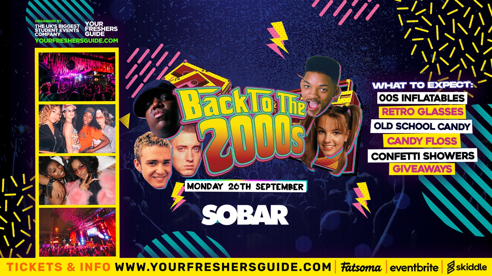 Back to the 90s / 00s – Throwback Rave / Southampton Freshers 2022 – £3 Tickets!