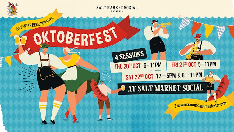 Oktoberfest - Saturday 22nd October 22 - Session 1 - 12pm - 5pm