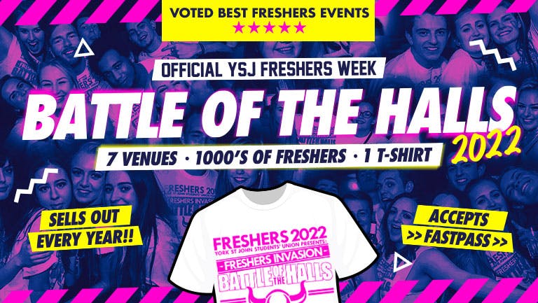 YSJ Freshers Thursday: BATTLE OF THE HALLS T-Shirt Invasion (official)