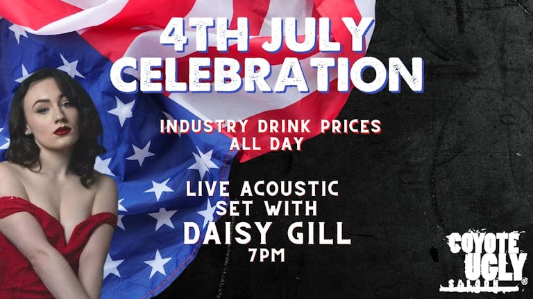 4th of July celebrations! INDUSTRY PRICE DRINKS & LIVE MUSIC