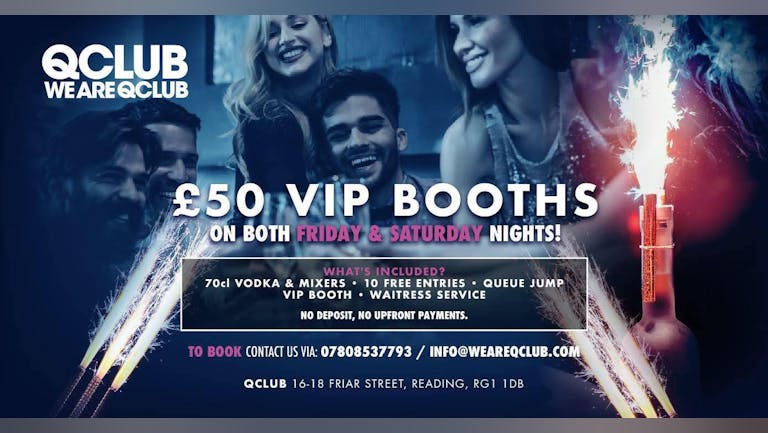 £50 SMIRNOFF PACKAGES / THIS FRIDAY & SATURDAY!