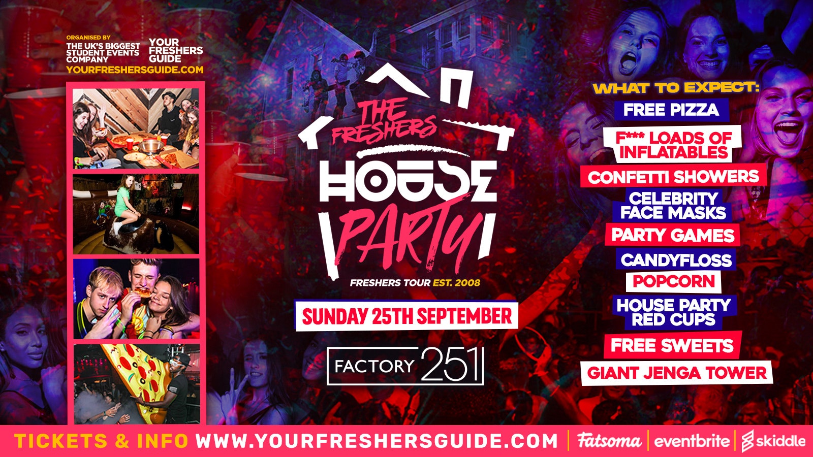 [FREE ENTRY] – The Freshers House Party @ FAC251 | Manchester Freshers 2022