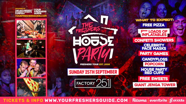 [FREE ENTRY] - The Freshers House Party @ FAC251 | Manchester Freshers 2022