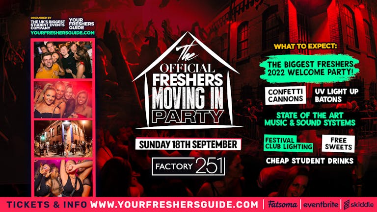 The Freshers Moving in Party @ FAC251 | Manchester Freshers 2022
