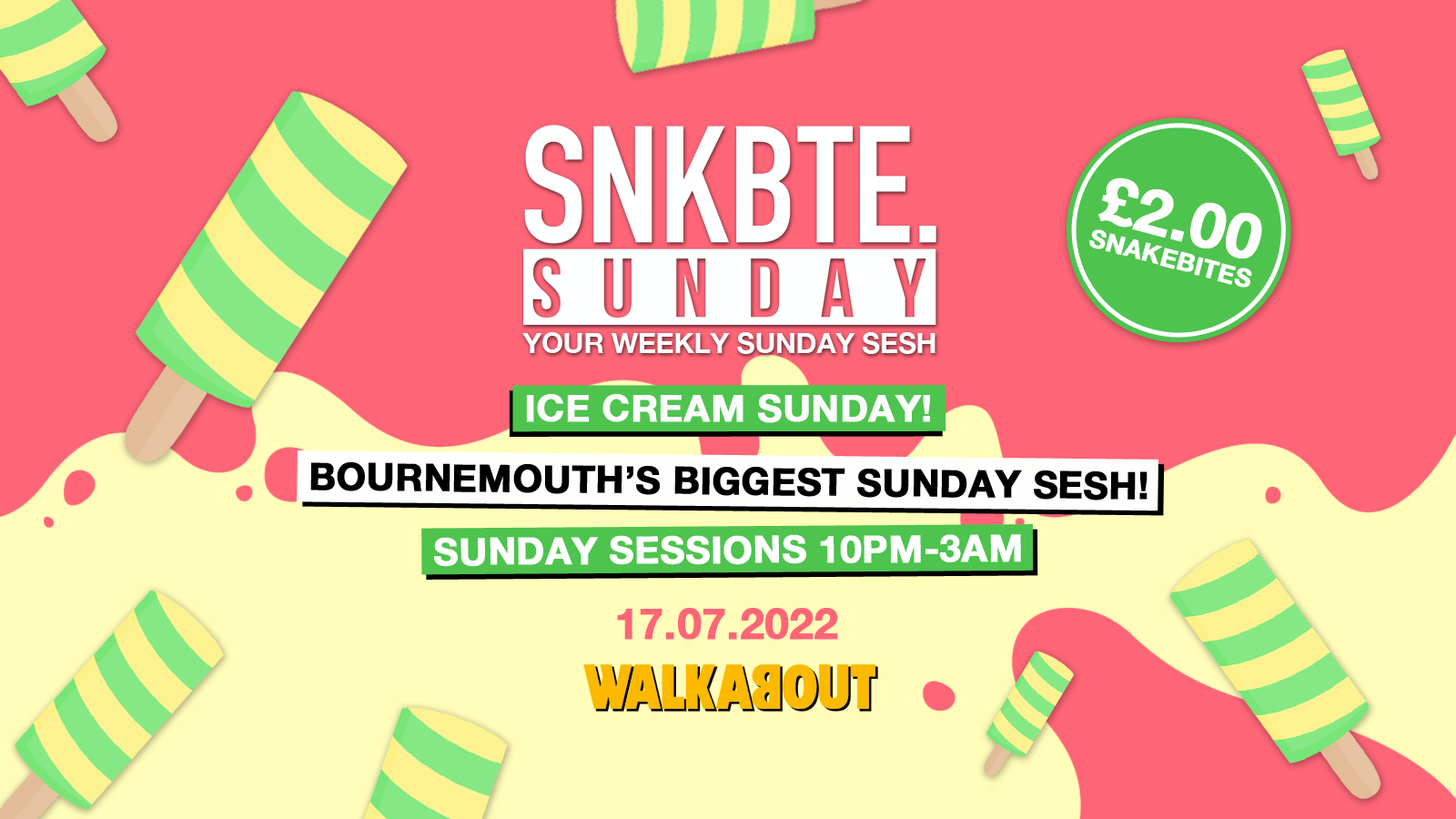 Snakebite Sundays @Walkabout // Ice Cream Sunday!