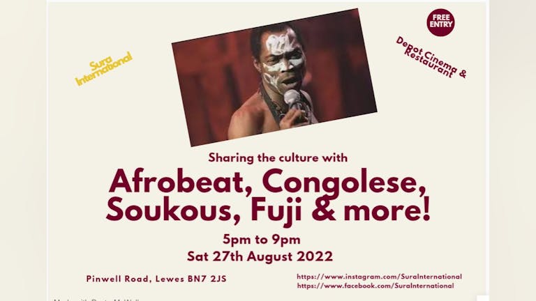 Afrobeat Brighton Party at Lewes  