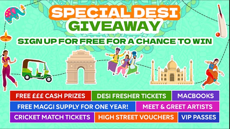 Leicester Freshers Special Desi Giveaway 2022