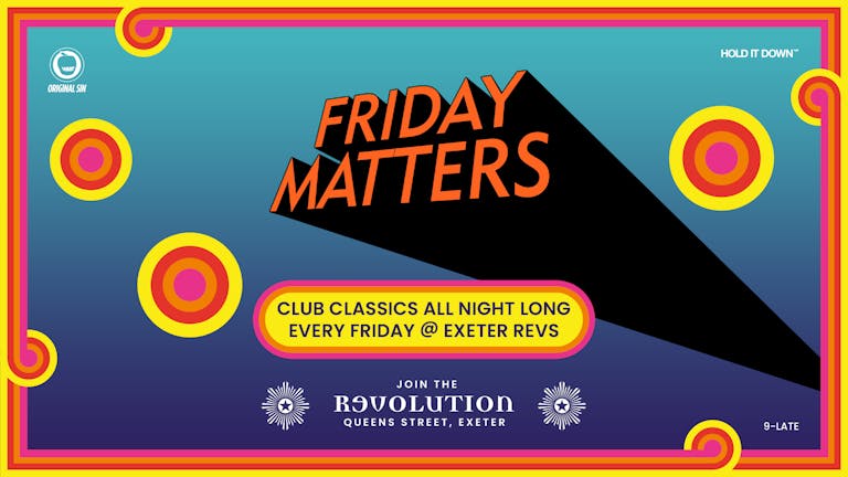 TONIGHT! Friday Matters