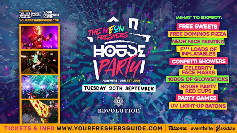 Neon Freshers House Party | Chester Freshers 2022 - 2020 Returners Tickets