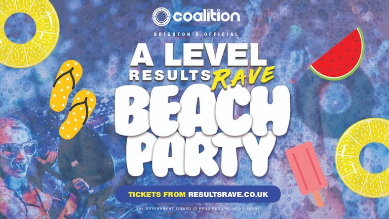 Brighton's A Level Results Rave Beach Party! 