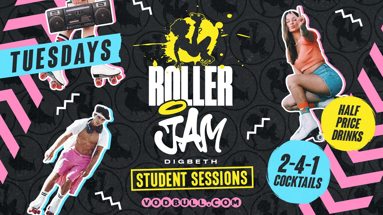 Roller Jam Student Sessions! 🛼TONIGHT!!💥27th Sept💥 Vodbull