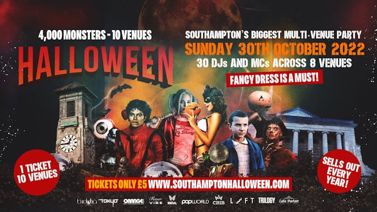 💀 Halloween Southampton 2022 💀 - Southampton's BIGGEST Halloween  bar crawl returns for 2022! 