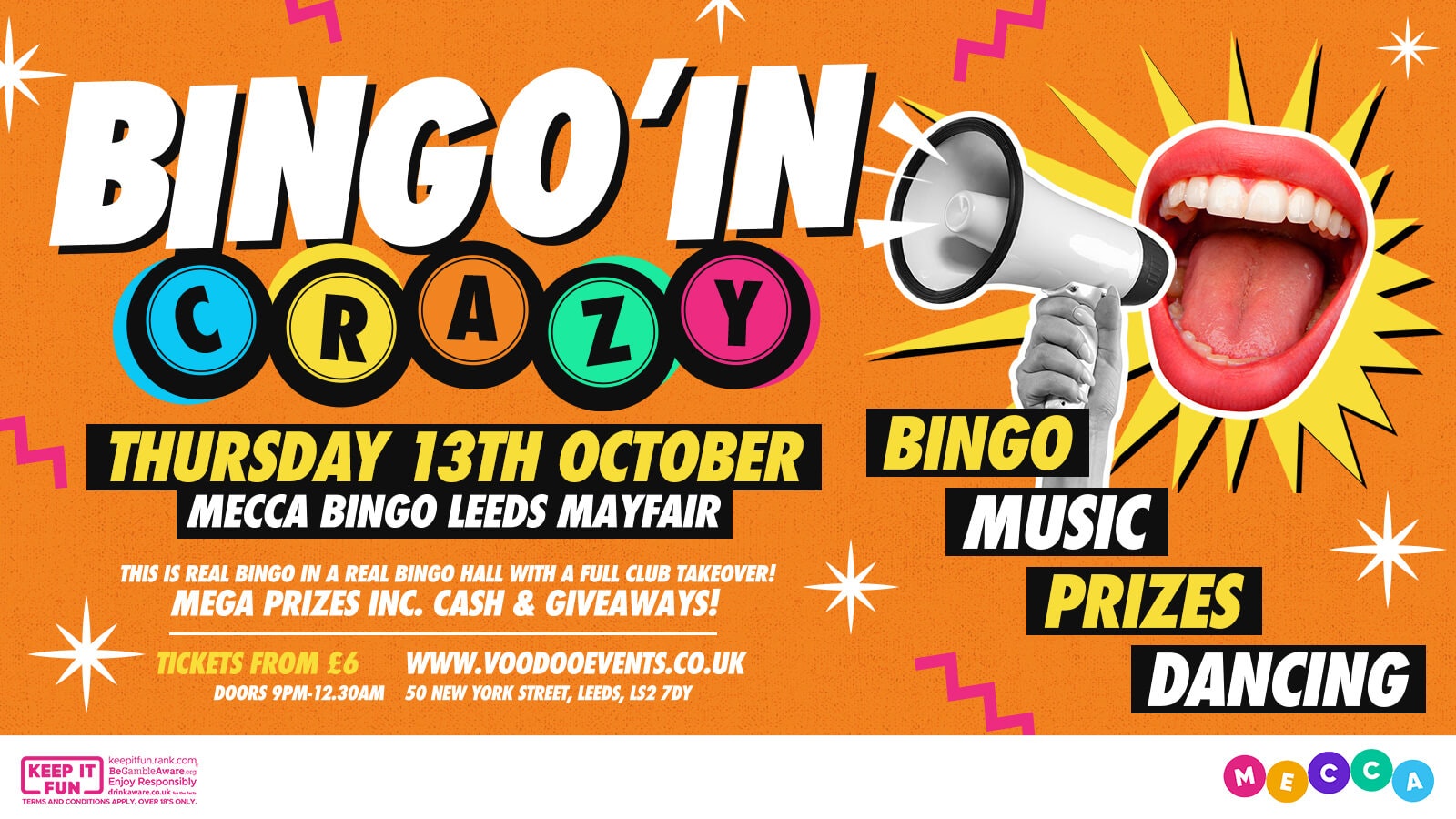 Bingo’in Crazy  – 13th October