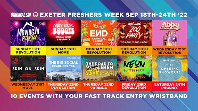 Exeter Freshers 2022: Freshers Week Wristband