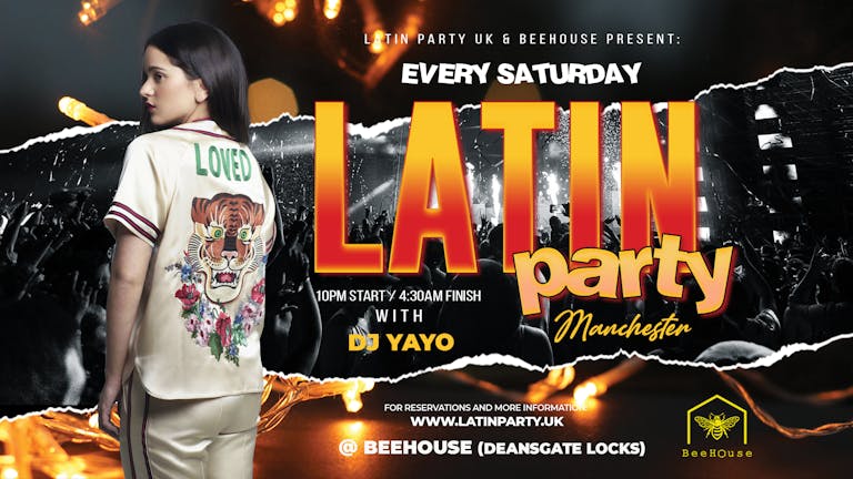 LATIN PARTY  MANCHESTER EVERY SATURDAY |  BEEHOUSE  (20/08)