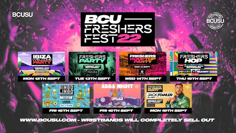 BCUSU Official Freshers Fest 2022 [FINAL TICKETS]