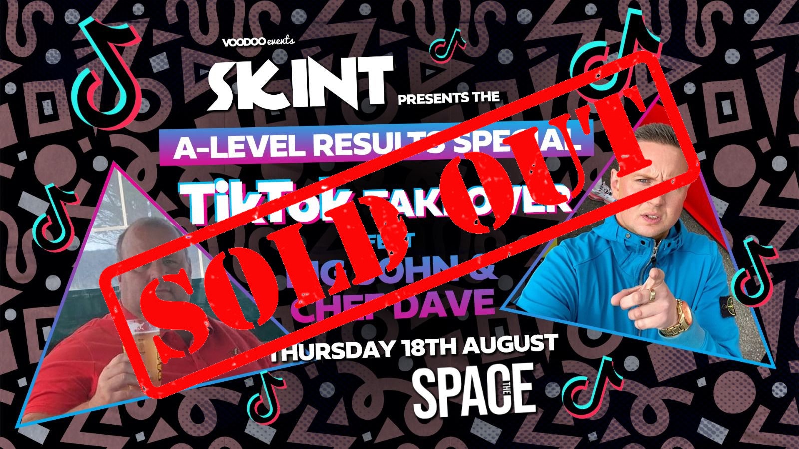 Skint Thursdays TikTok Takeover A Levels Special – 18th August – SOLD OUT!