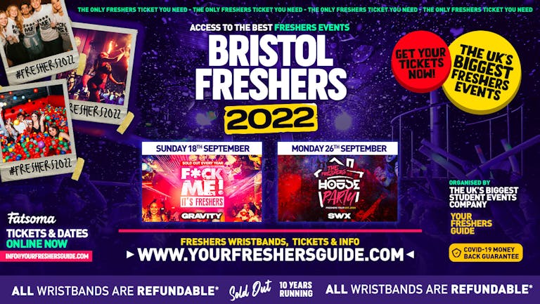 Bristol Freshers 2022 - FREE SIGN UP! - The BIGGEST Events at Bristol's BEST Venues such as Gravity, SWX & more!