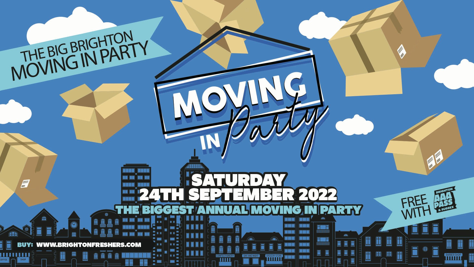 The Big Brighton Moving In Party 2022 | FREE with AAA Pass