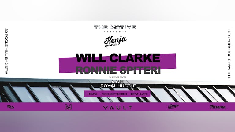The Motive presents: Will Clarke w/ Ronnie Spiteri