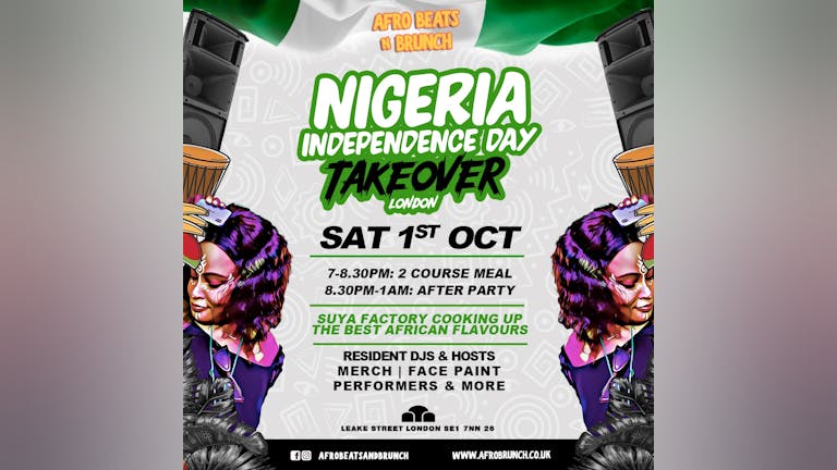 Afrobeats n Brunch - Nigeria Independence TAKEOVER  (London)