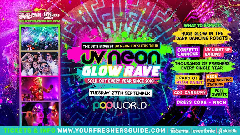 UV Neon Glow Rave | Lincoln Freshers 2022