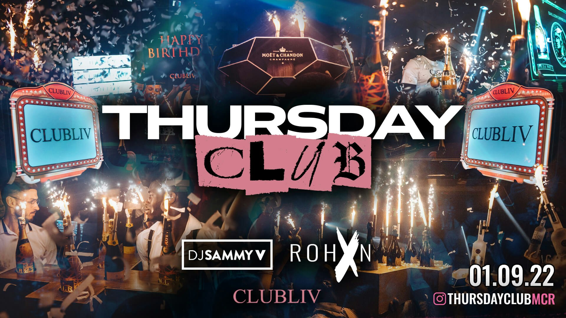 THURSDAY CLUB  – CLUB LIV – Manchester’s Hottest Thursday 🔥 FREE LADIES  TICKETS