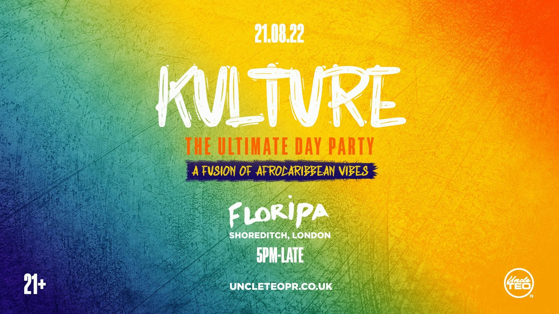 Kulture Day Party “A FUSION OF AFROCARIBBEAN VIBES” (21+) [TICKETS OUT NOW]