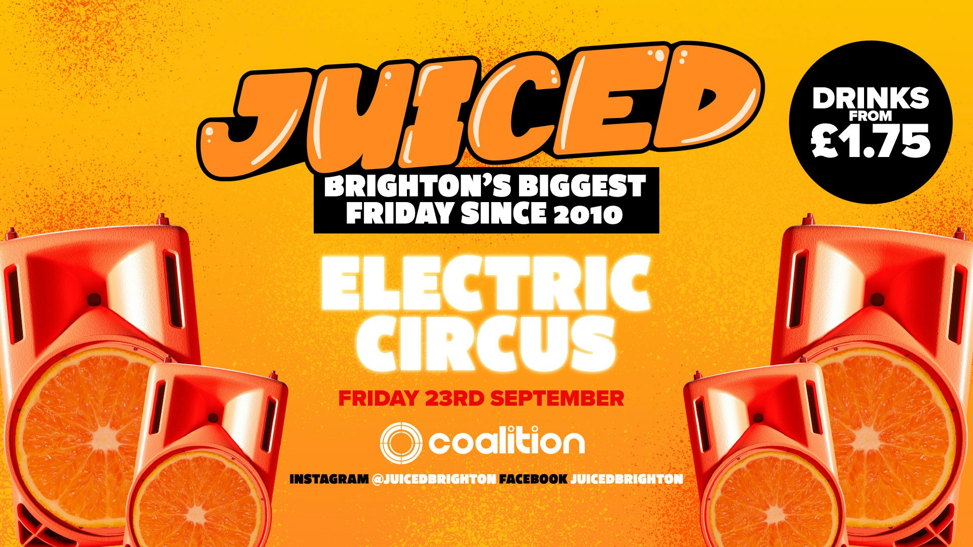 JUICED Electric Circus x Freshers Opening Party | FREE with AAA Pass