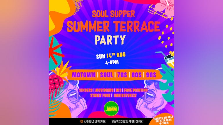 Soul Supper: Summer Terrace - Aug 14th ☀️