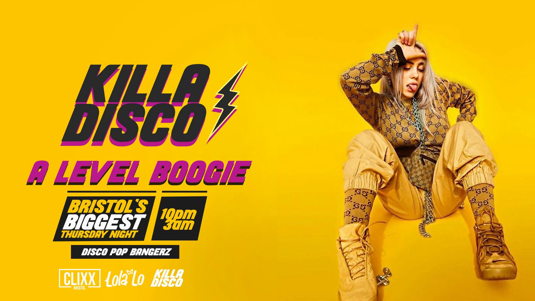 KILLA DISCO  | A-Level Boogie –  Killa Tunes + Killa Drinks // A-Level Results night 2022